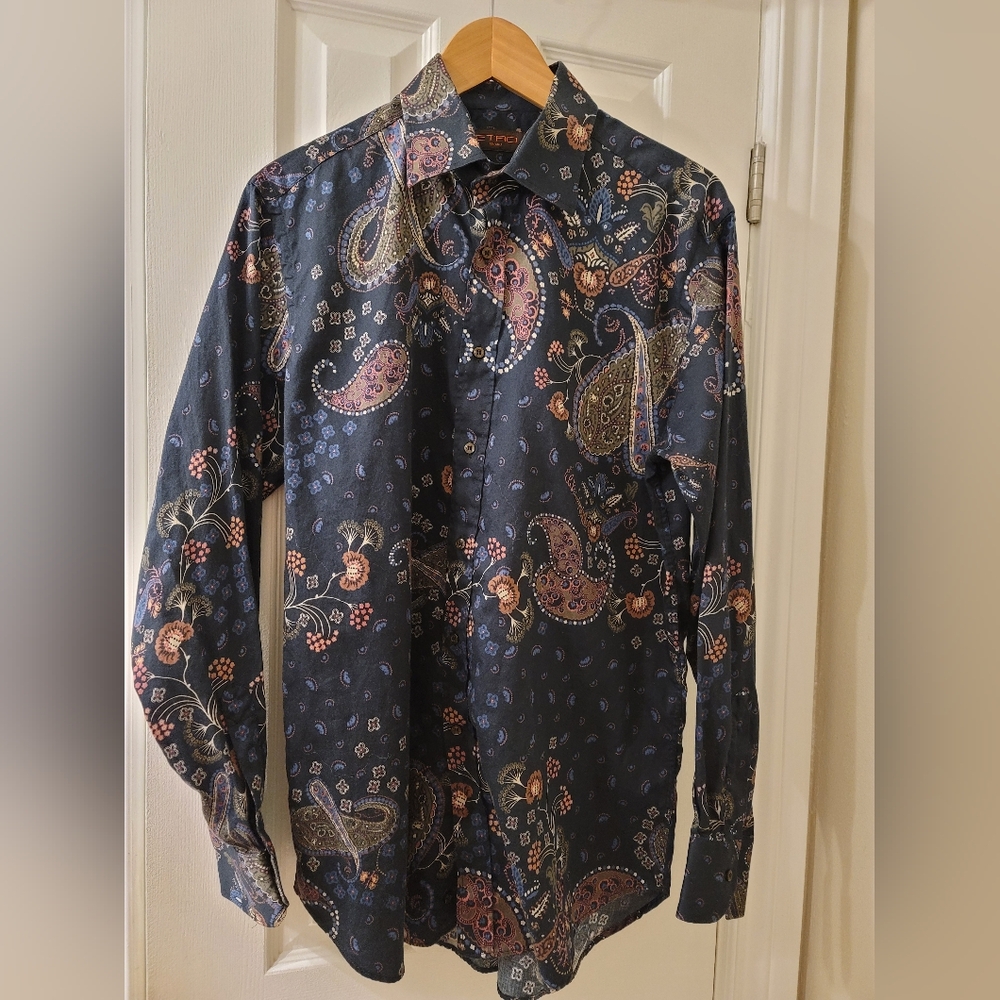 Etro Multicolor Paisley Button Down Shirt
